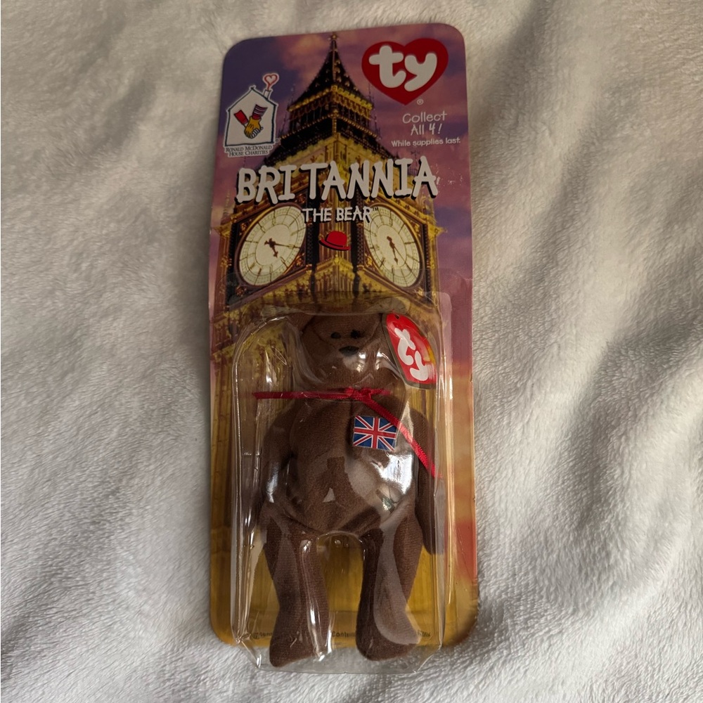 Ty Britannia Bear - Brown with Union Jack